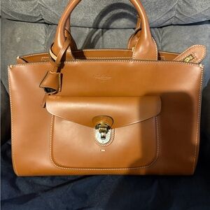RARE Boldrini Selleria Art 7198 Cognac Handbag NWT